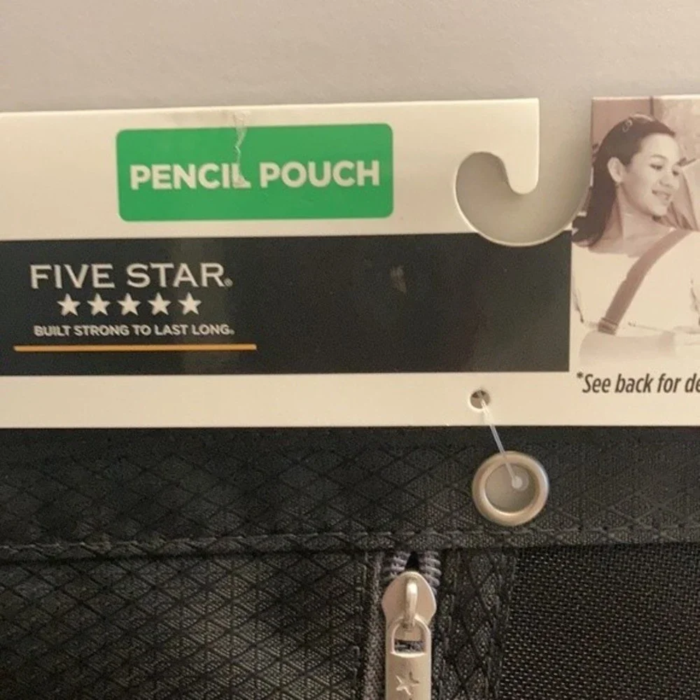 9 Mead 5 Star 3 Zipper Pencil Pouch Bag for 3 Ring Binder Storage Organization
